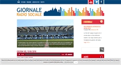 Desktop Screenshot of giornaleradiosociale.it